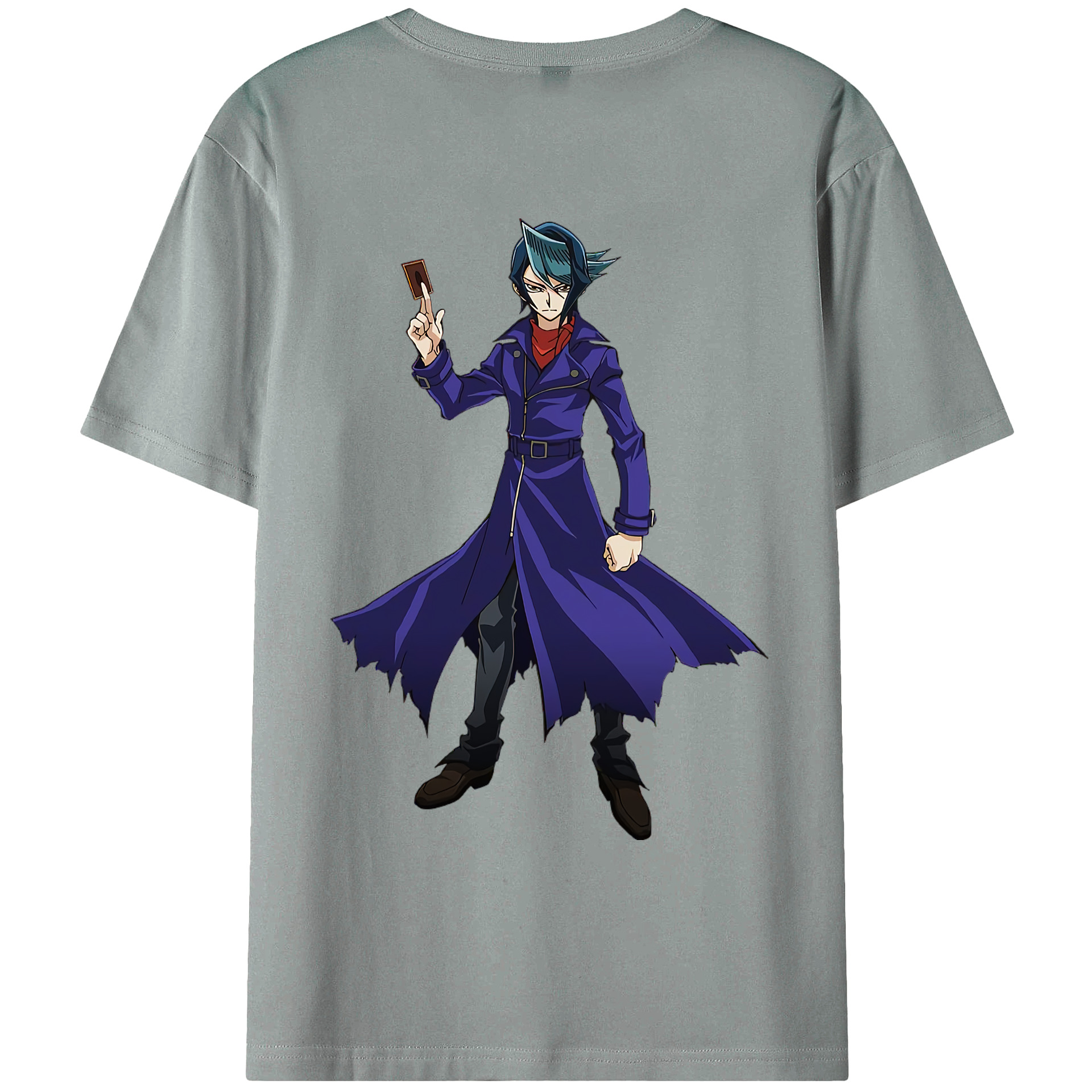 （画像用） 遊☆戯☆王 Yu-Gi-Oh! 綿100％ メンズ半袖Tシャツ（バックプリント） 通気性